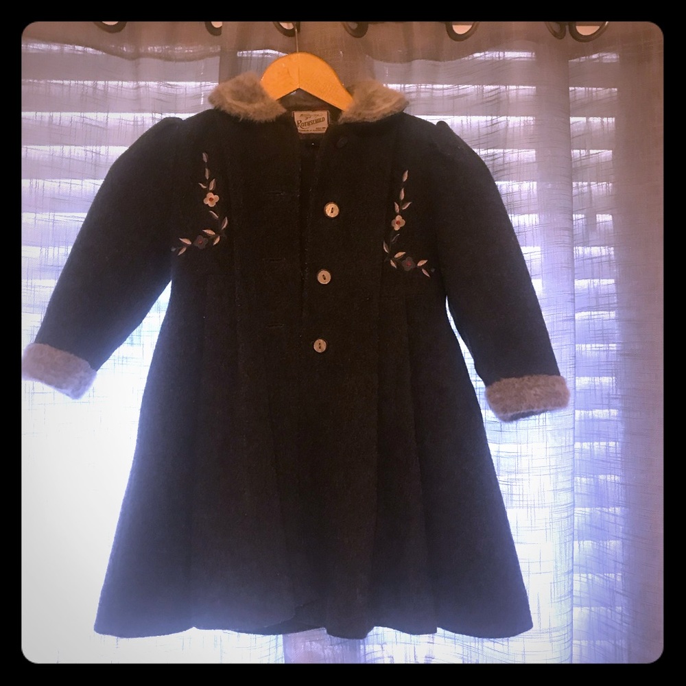 Adorable Girls 4T Rothschild Stylish Wool Coat